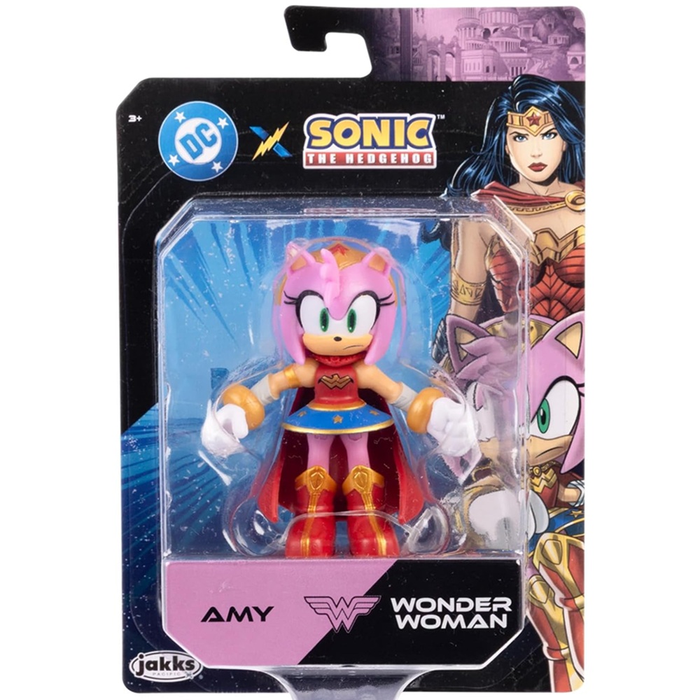 Amy Rose  Wonder Woman Figura de acción Wave 4 de 5 pulgadas Sonic the Hedgehog P 122